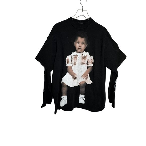 Kayne West Donda Chicago Listening Event House mens t-shirt Layered Medium - Picture 1 of 8